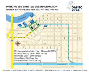 DAFITC 2024 Shuttle Route Map