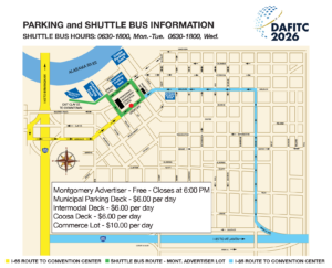 DAFITC 2026 Shuttle Route Map